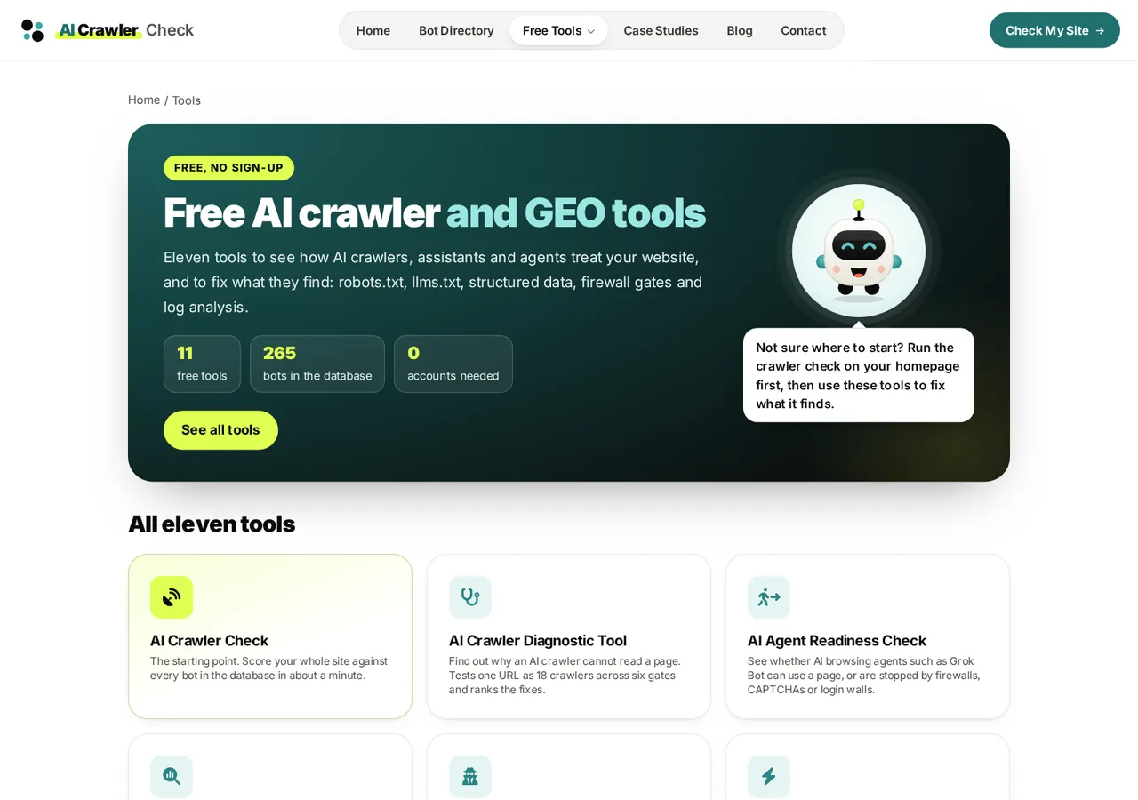 After, v6.3: the v6.3 tools hub with the teal hero, Scout and the card grid under one heading