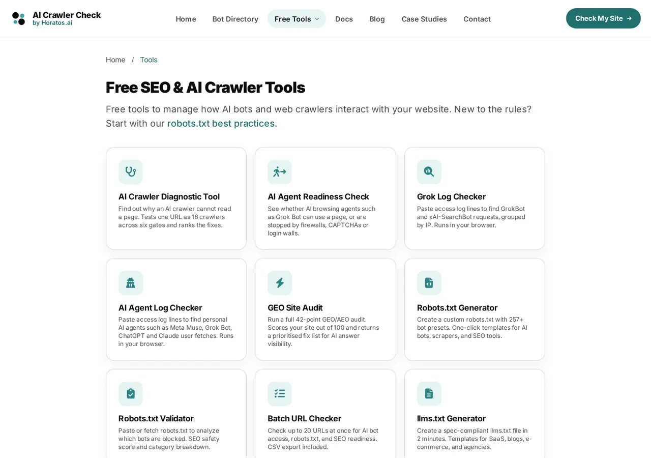 Before, v6.2: the v6.2 tools hub, a plain heading over a grid of cards